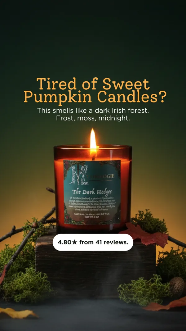 Static ad: Tired of sweet pumpkin candles?